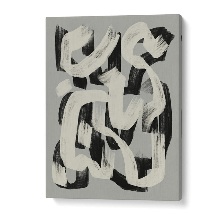 DRY BRUSH ABSTRACT IN BLACK AND WHITE , ABSTRACT PAINTINGS