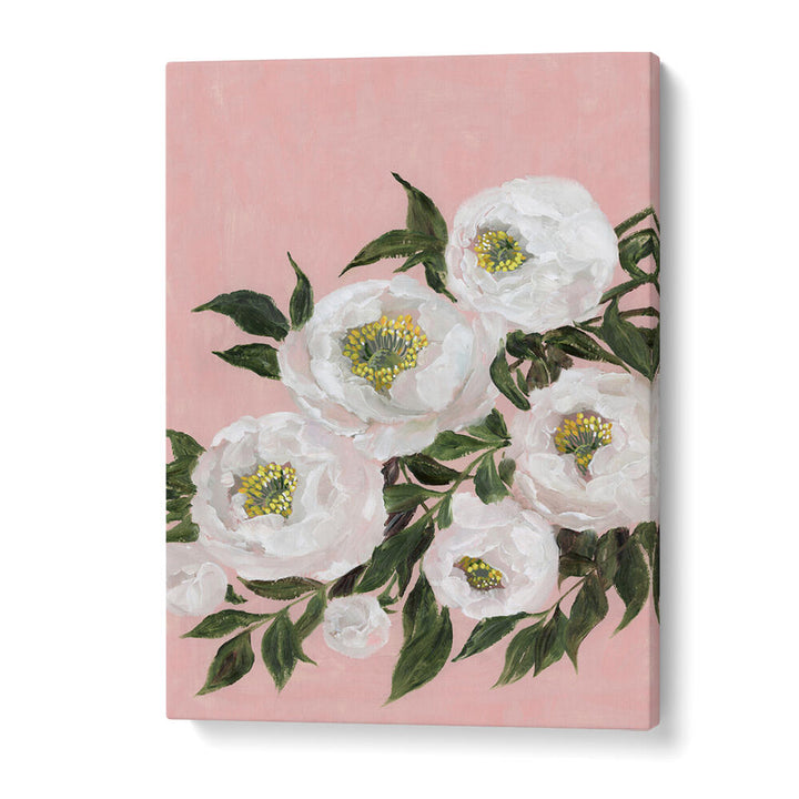 EVADNE PEONIES IN PINK , FLORAL FLOWER PAINTINGS