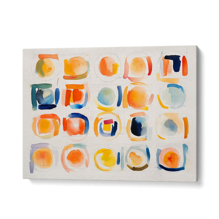 CIRCLES AND SQUARES , ABSTRACT PAINTINGS