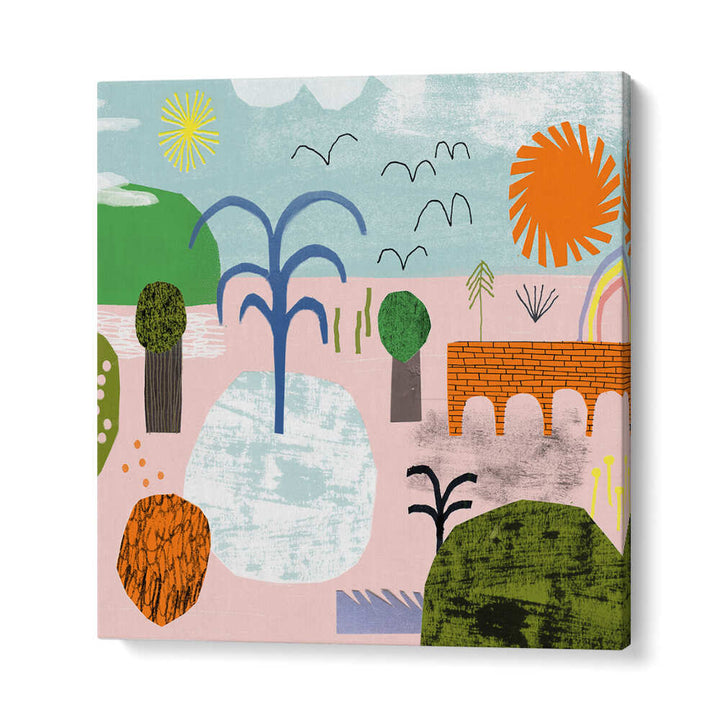 WHIMSICAL LANDSCAPE , KIDS ROOM PAINTINGS