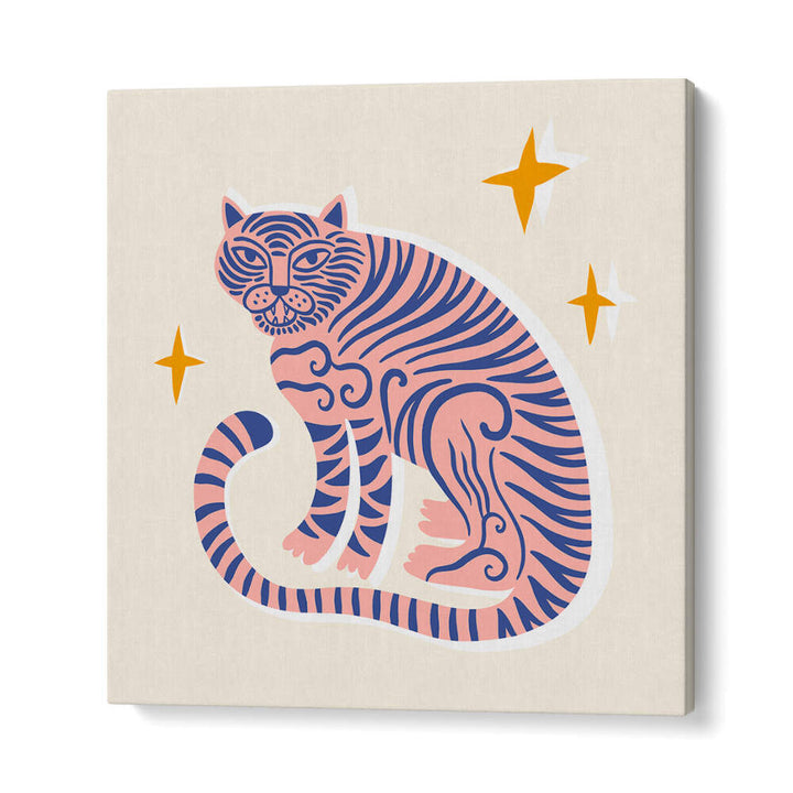 BOHO TIGER , KIDS ROOM PAINTINGS