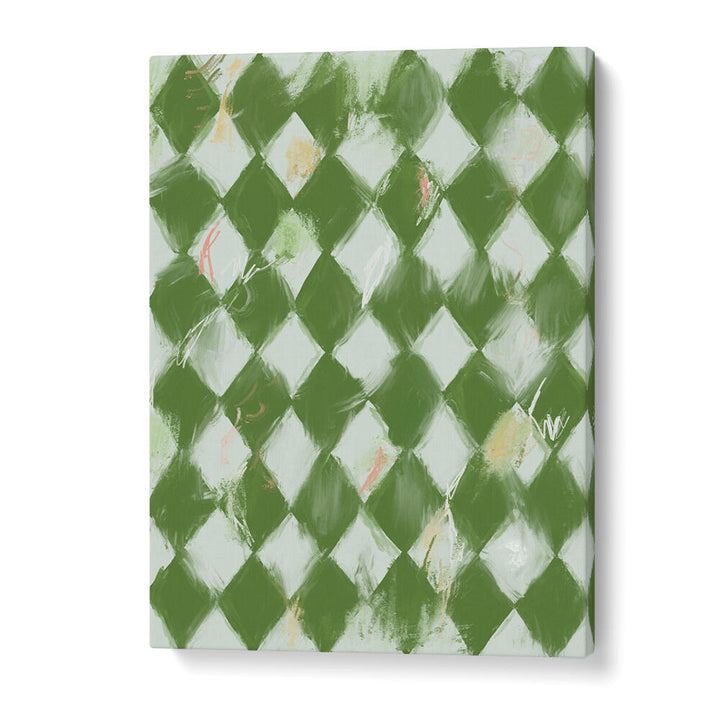 VERDANT DIAMONDS , GEOMETRIC ART PRINTS