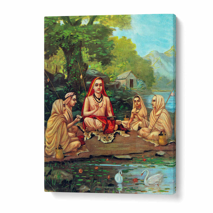 SANKARACHARYA , INDIAN ART PAINTINGS