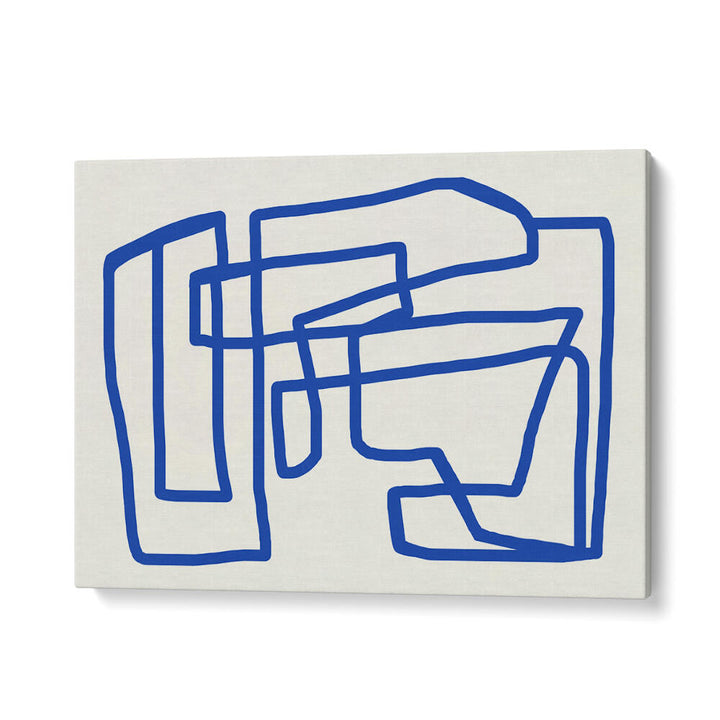 LINE ART IN COBALT BLUE