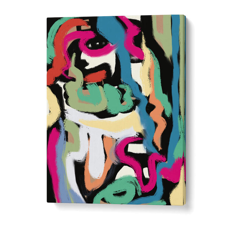 BOLD COLORFUL BRUSHSTROKES , ABSTRACT PAINTINGS