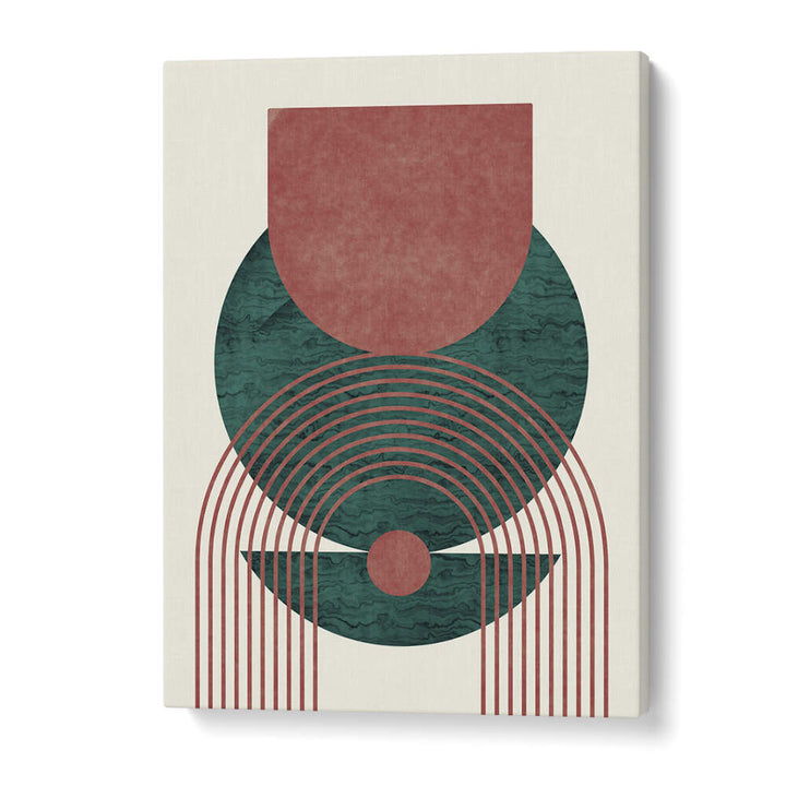 AQUAMARINE MARBLE GEOMETRIC DESIGN , BOHO ART PAINTINGS