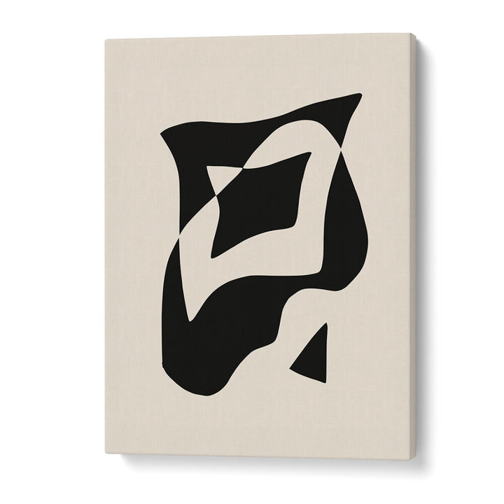 BOLD BLACK AND WHITE GEOMETRIC COMPOSITION
