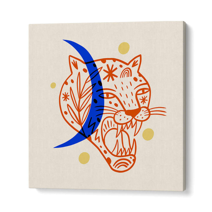 BOHO TIGER II , BOHO ART PAINTINGS