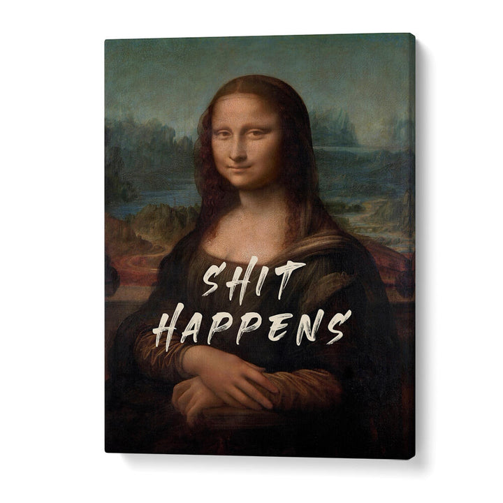 SHIT HAPPENS , ALTERED ART PRINTS