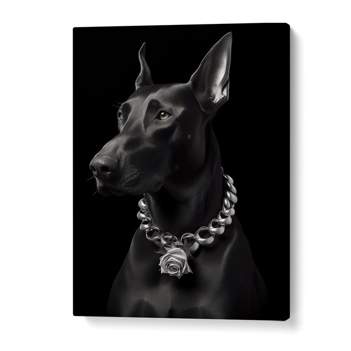 THE DOBERMAN , ANIMAL PAINTINGS