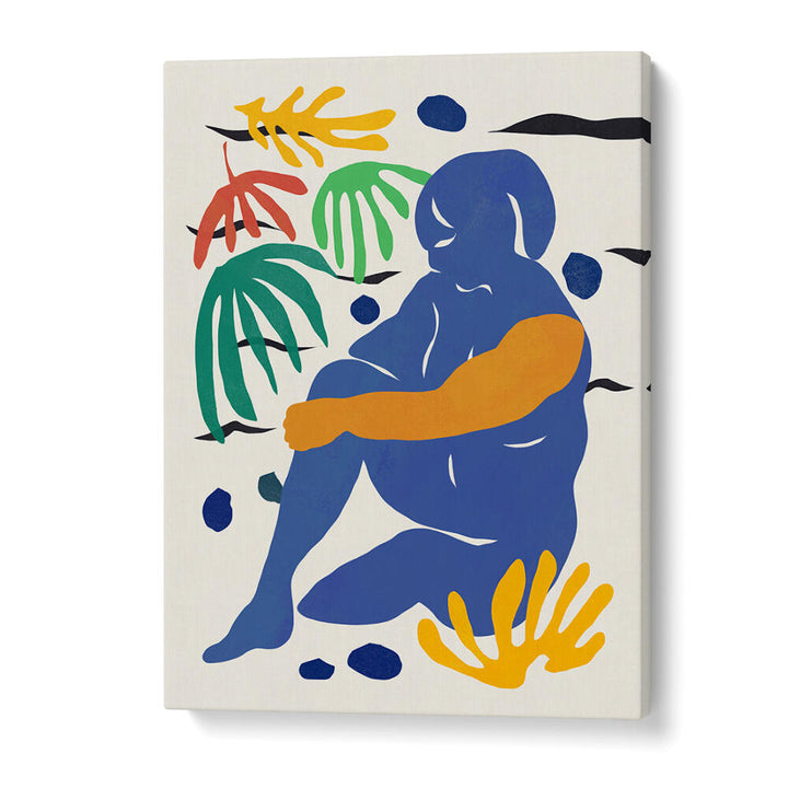 BLUE FIGURE ABSTRACT , COMIC POSTERS