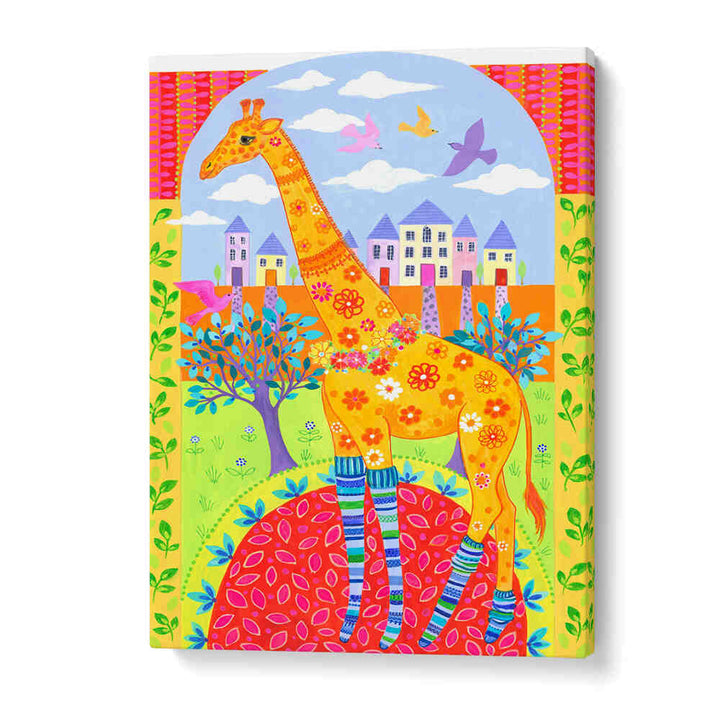 GIRAFFE IN LEG WARMERS , KIDS ROOM PAINTINGS