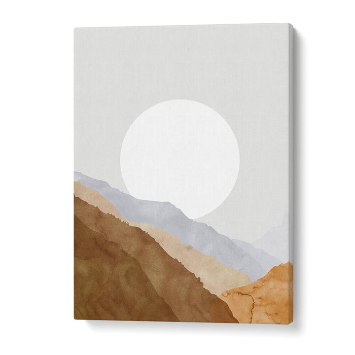 BOHO MOON AND MOUNTAINS , LANDSCAPE PAINTINGS
