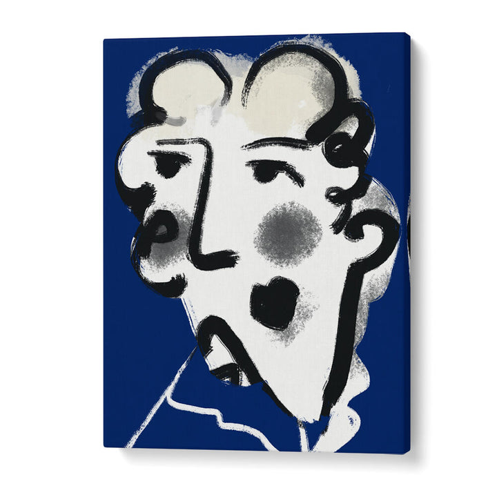 LANDLADY IN BLUE , PORTRAITS & FIGURATIVE ILLUSTRATIONS