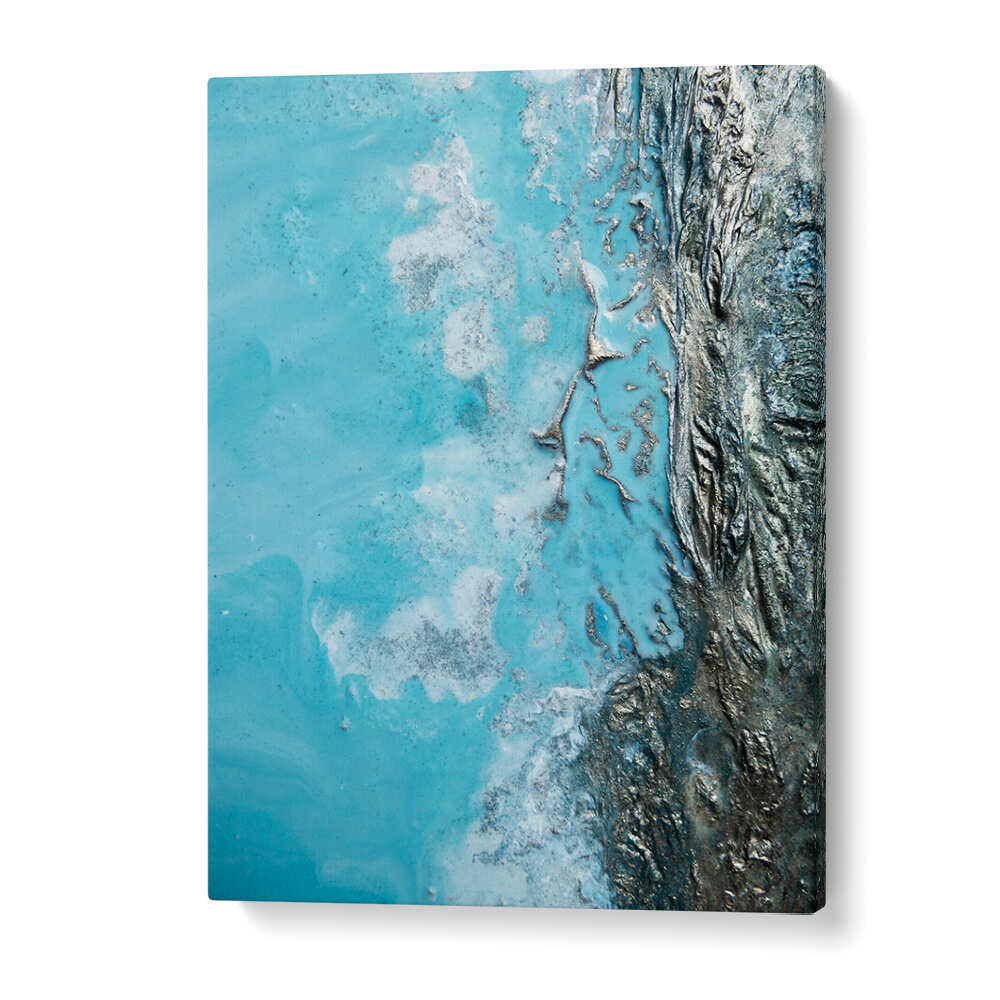 Vibrant OCEANIC OBSESSION, ABSTRACT PAINTINGS capturing the beauty of water and waves for a stunning home transformation.