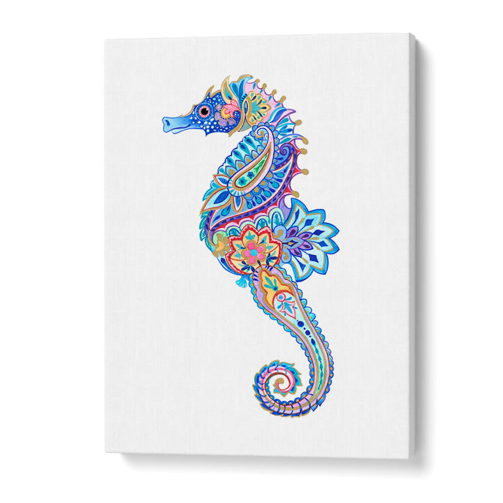 FLORAL SEAHORSE DREAM , BEACH PAINTINGS