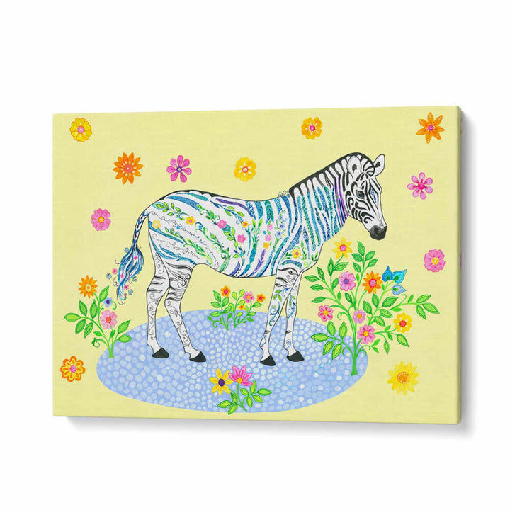 ZEBRA YELLOW , KIDS ROOM PAINTINGS