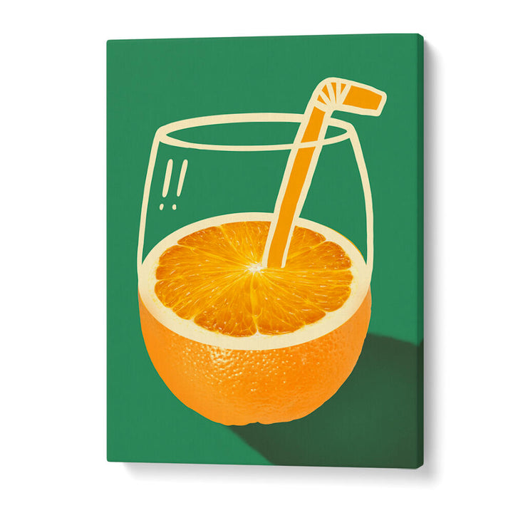 VIBRANT ORANGE CLEVERLY ILLUSTRATED , BAR & CAFE ART
