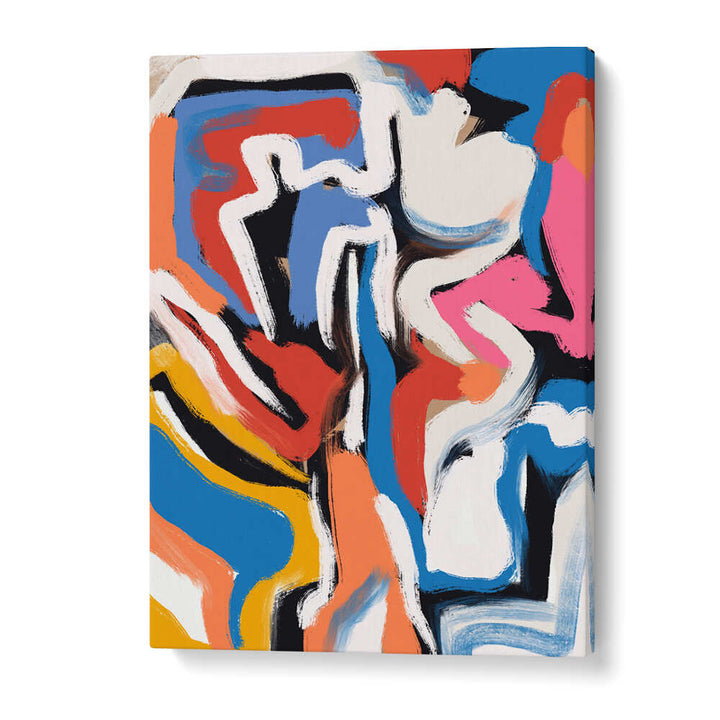 BOLD COLORFUL BRUSHSTROKES II , ABSTRACT PAINTINGS