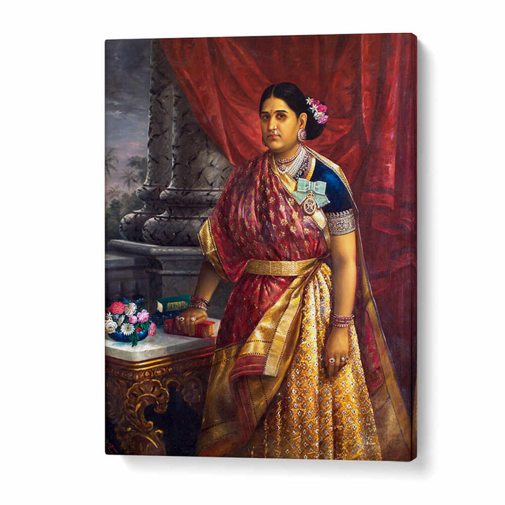 RANI BHARANI THIRUNAL LAKSHMI BAYI OF TRAVANCORE  , INDIAN ART PAINTINGS
