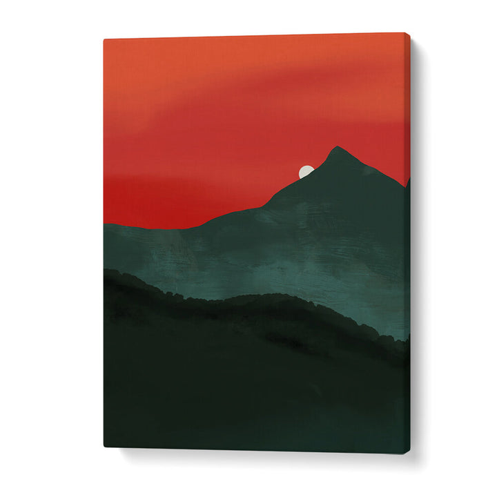 CRIMSON PEAK SUNRISE , LANDSCAPE PAINTINGS