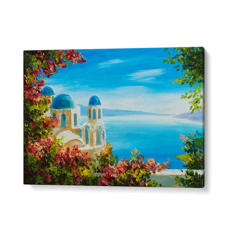 BLUE AND WHITE SANTORINI PALETTE III , VINTAGE EUROPEAN PAINTINGS