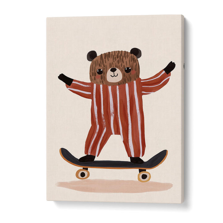 SKATER BEAR JOY , KIDS ROOM PAINTINGS