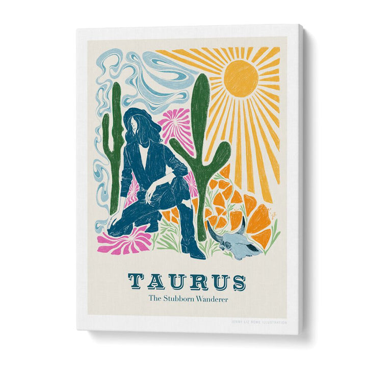 jlr taurus portraits-figurative illustrations in Gallery Wrap