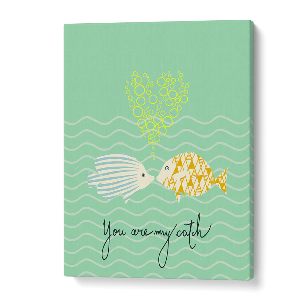 Colorful MELLOW, KIDS ROOM PAINTINGS featuring playful fish, perfect for inspiring creativity in your child's room.