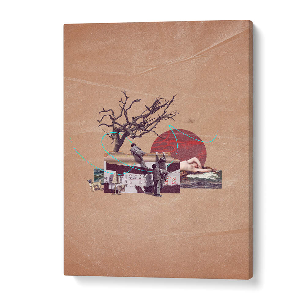Discover the captivating SECRET, SURREAL ART PRINTS featuring a unique collage of visuals and textures.