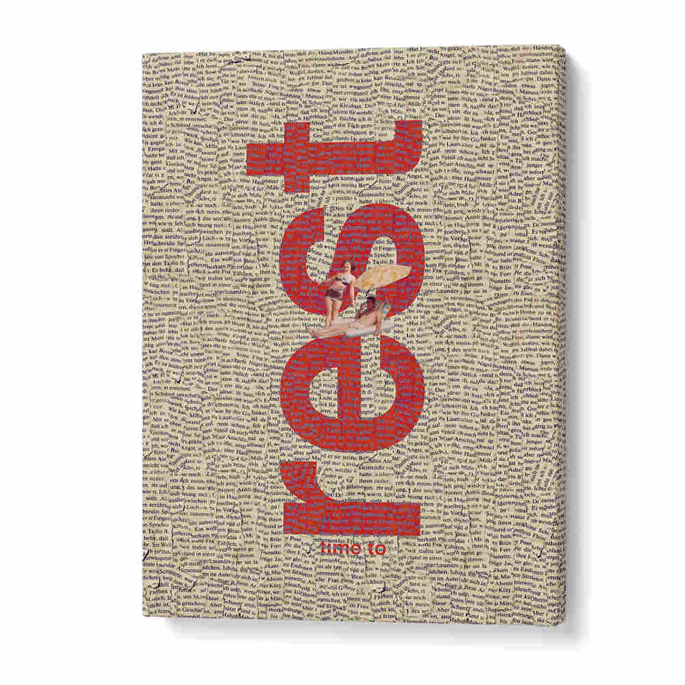 Stylish "TIME TO REST, QUOTES" poster with vibrant typography, perfect for any relaxation space.