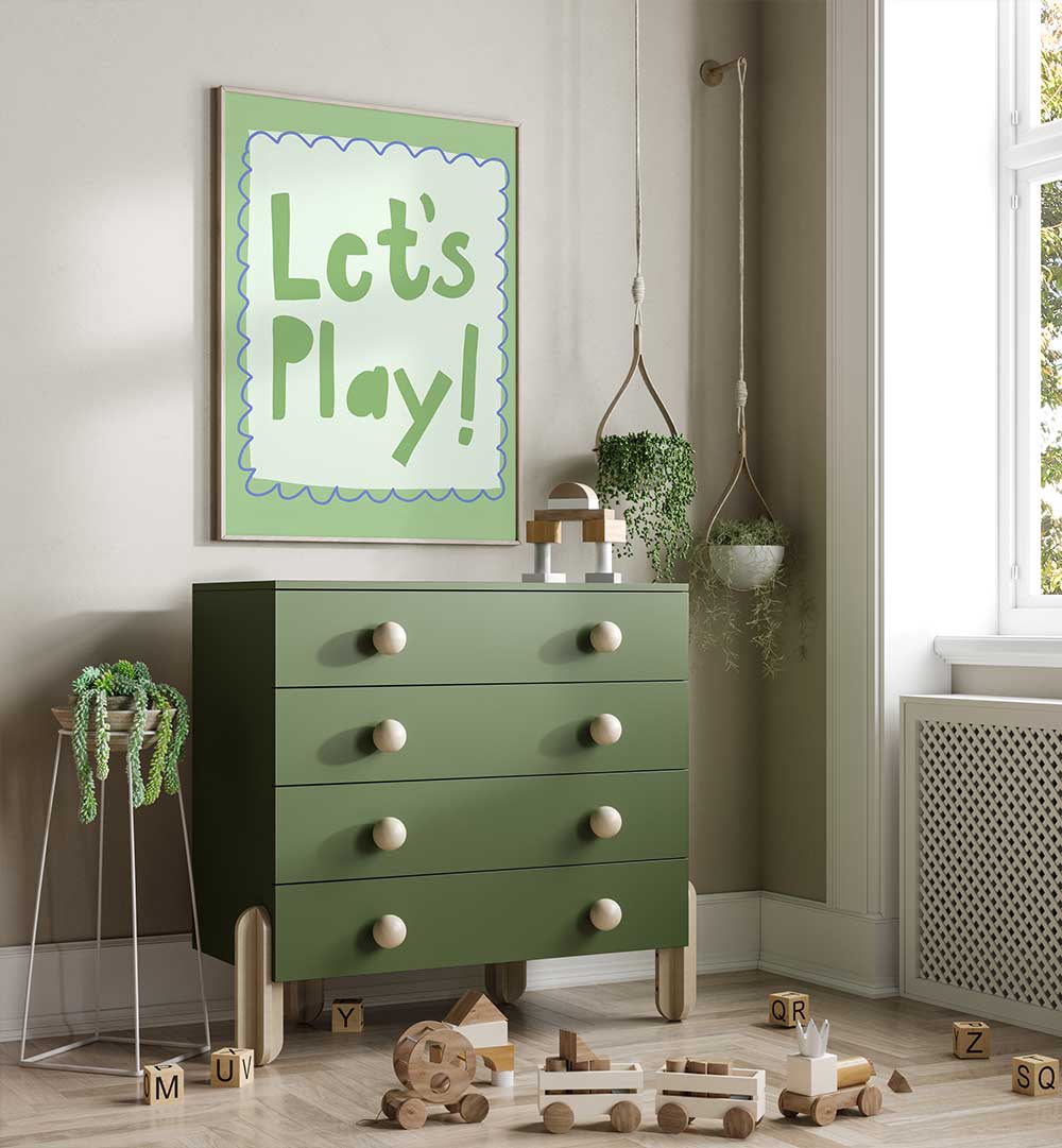 GAME TIME INVITATION , KIDS ROOM PAINTINGS