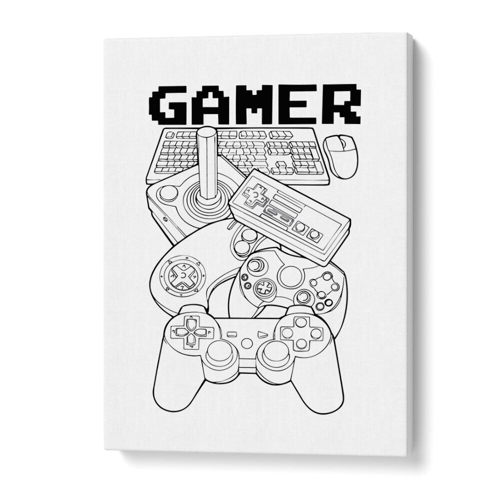 Gamer Gaming Art Artwork in Gallery Wrap