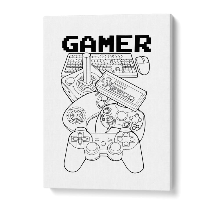 Gamer Gaming Art Artwork in Gallery Wrap