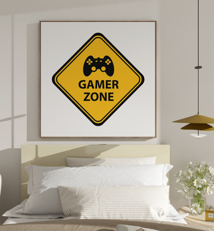 Gamer Zonel Gaming Art Artwork Placed on a wall In A Living Room 