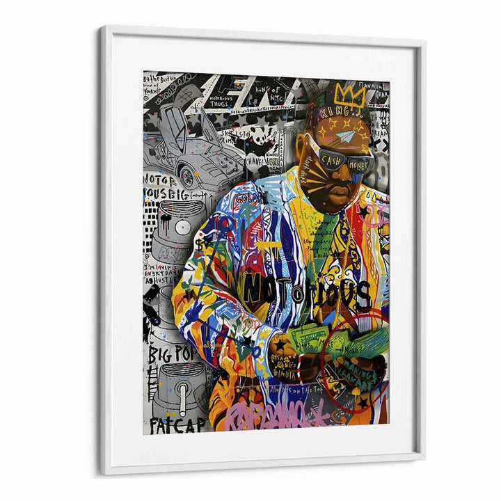 Gangs X Pop Pop Art Artwork in White Frame With Mount