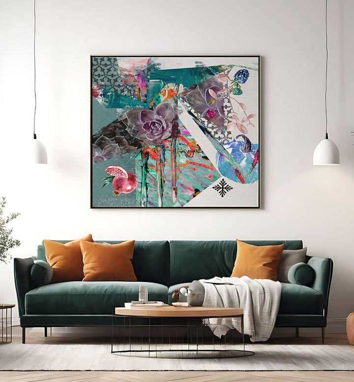 Vibrant GARDEN , ABSTRACT PAINTINGS elevate home decor, transforming your space into a colorful oasis.