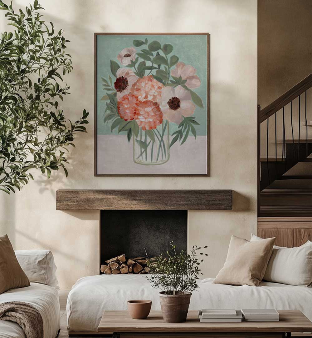 GARDEN BEAUTIES , FLORAL FLOWER PAINTINGS
