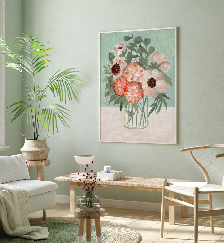 GARDEN BEAUTIES , FLORAL FLOWER PAINTINGS