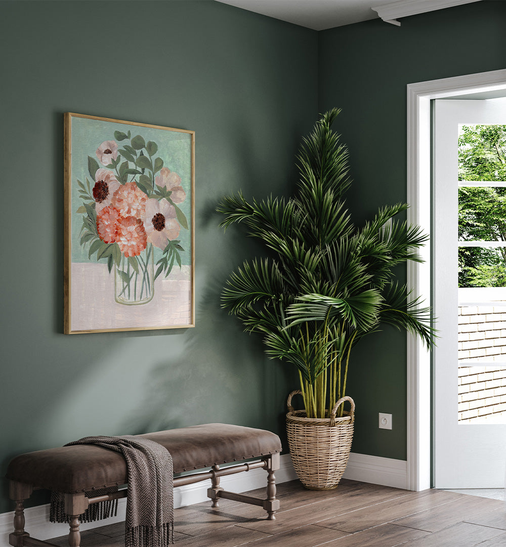 GARDEN BEAUTIES , FLORAL FLOWER PAINTINGS