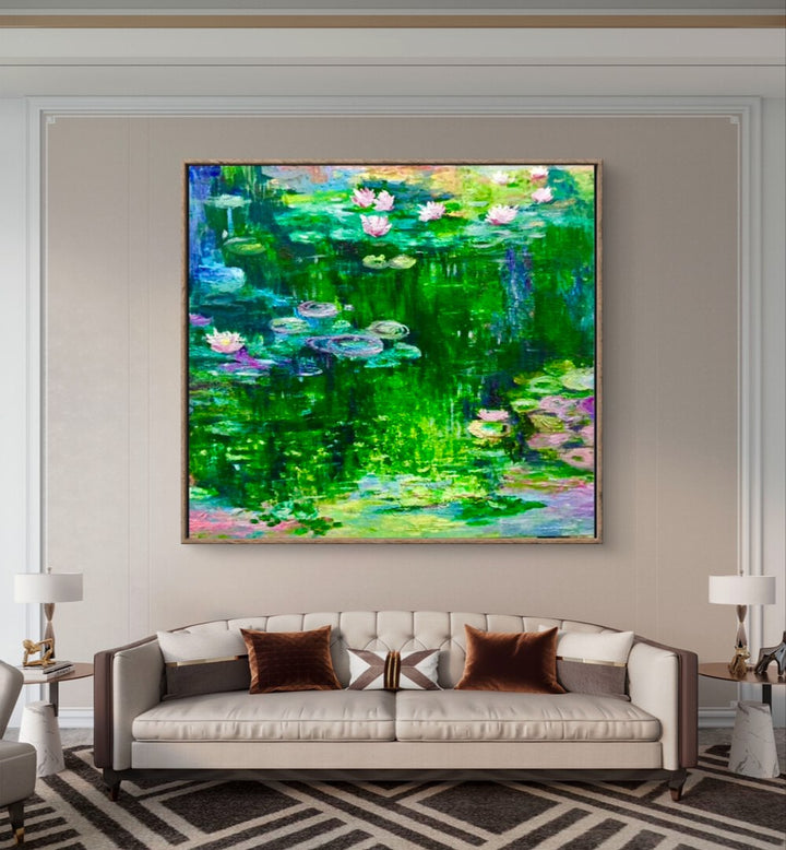 GENTLE SHADES OF GREEN , HANDMADE ARTWORKS