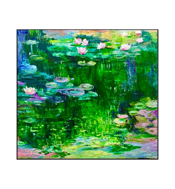GENTLE SHADES OF GREEN , HANDMADE ARTWORKS