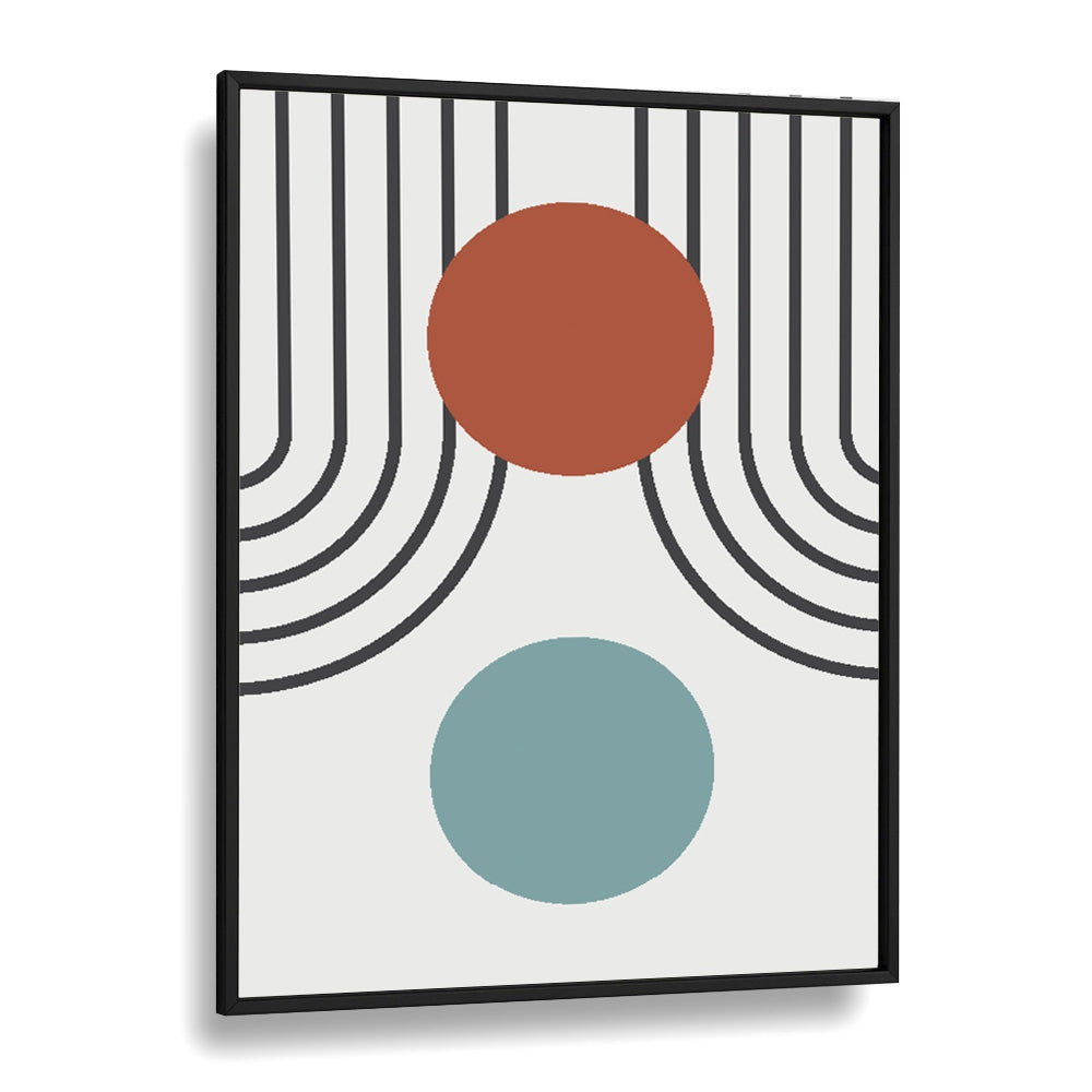 Geo III Geometric art Artwork in Black Plain Frame