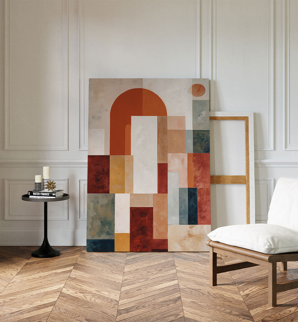 GEOMETRIC ARCHWAY WITH BLOCKS I