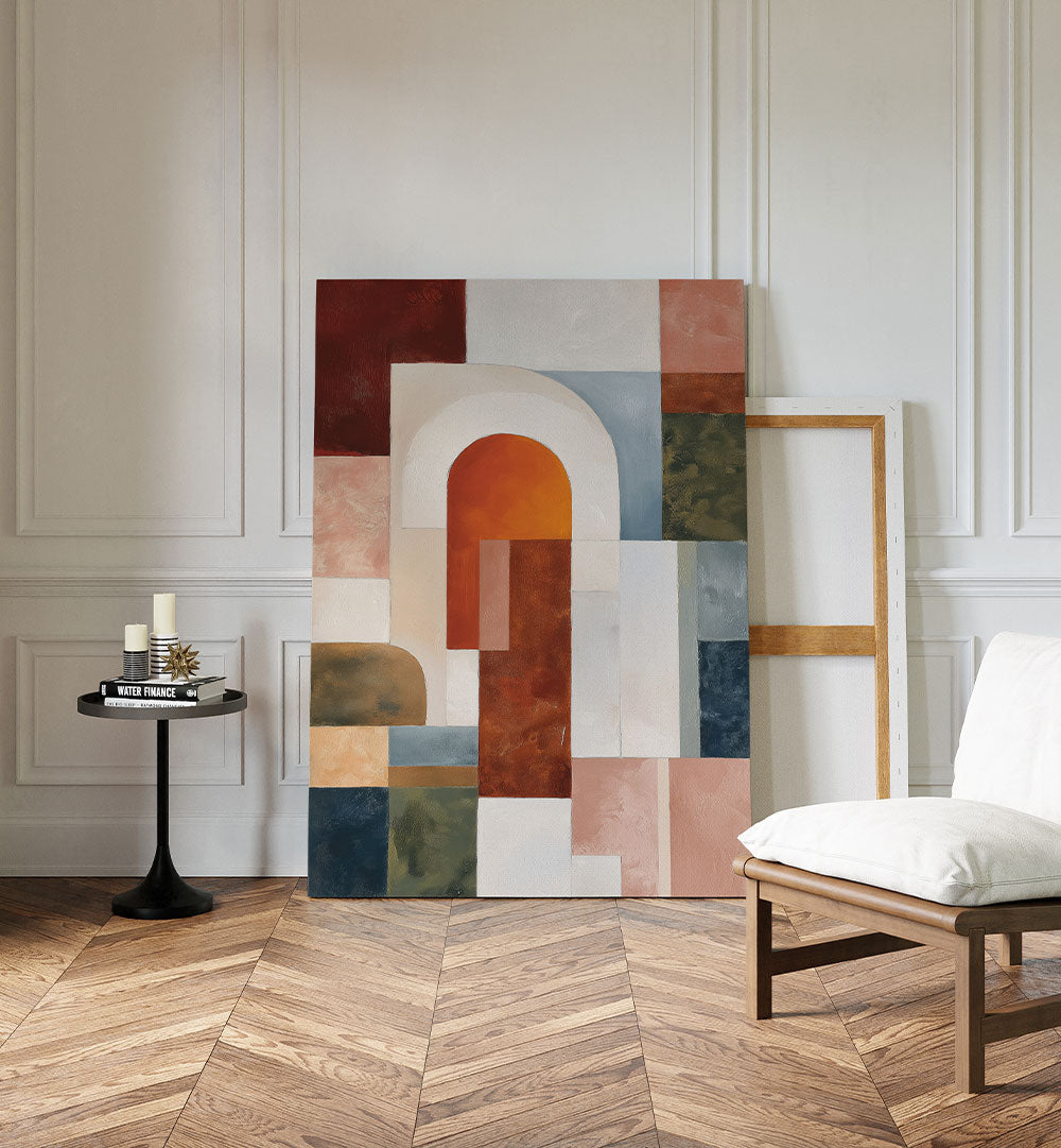 GEOMETRIC ARCHWAY WITH BLOCKS II