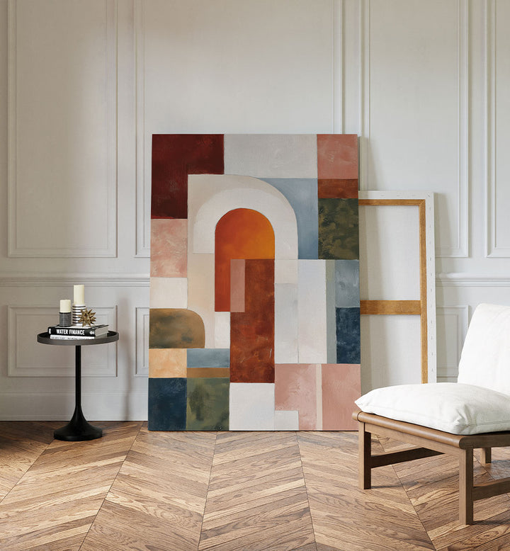 GEOMETRIC ARCHWAY WITH BLOCKS II
