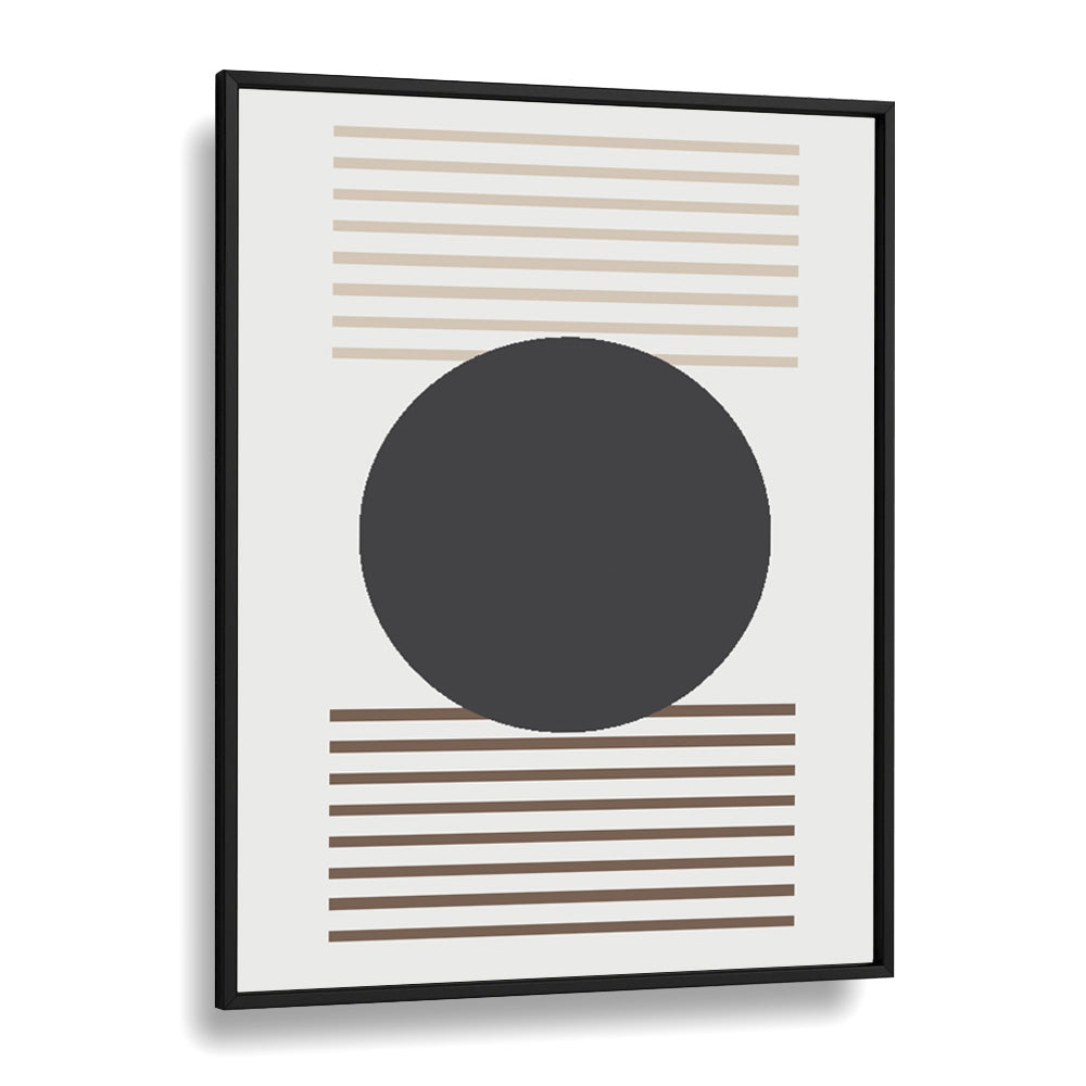 Geometric II Geometric art Artwork in Black Plain Frame