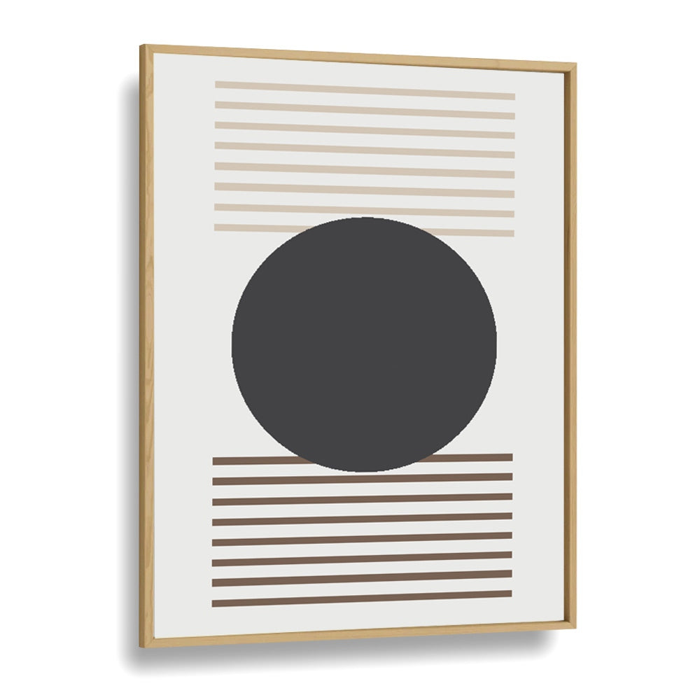 Geometric II Geometric Art Artwork in Oak Wood Plain Frame