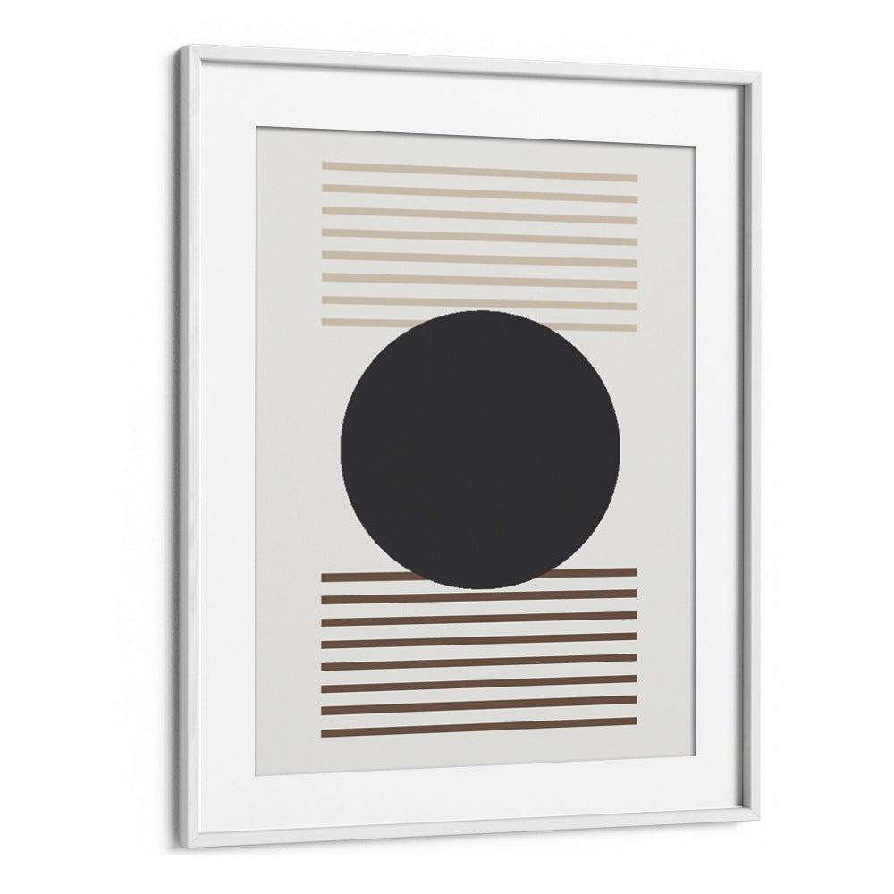 Geometric II Geometric Art Artwork in White Frame With Mount