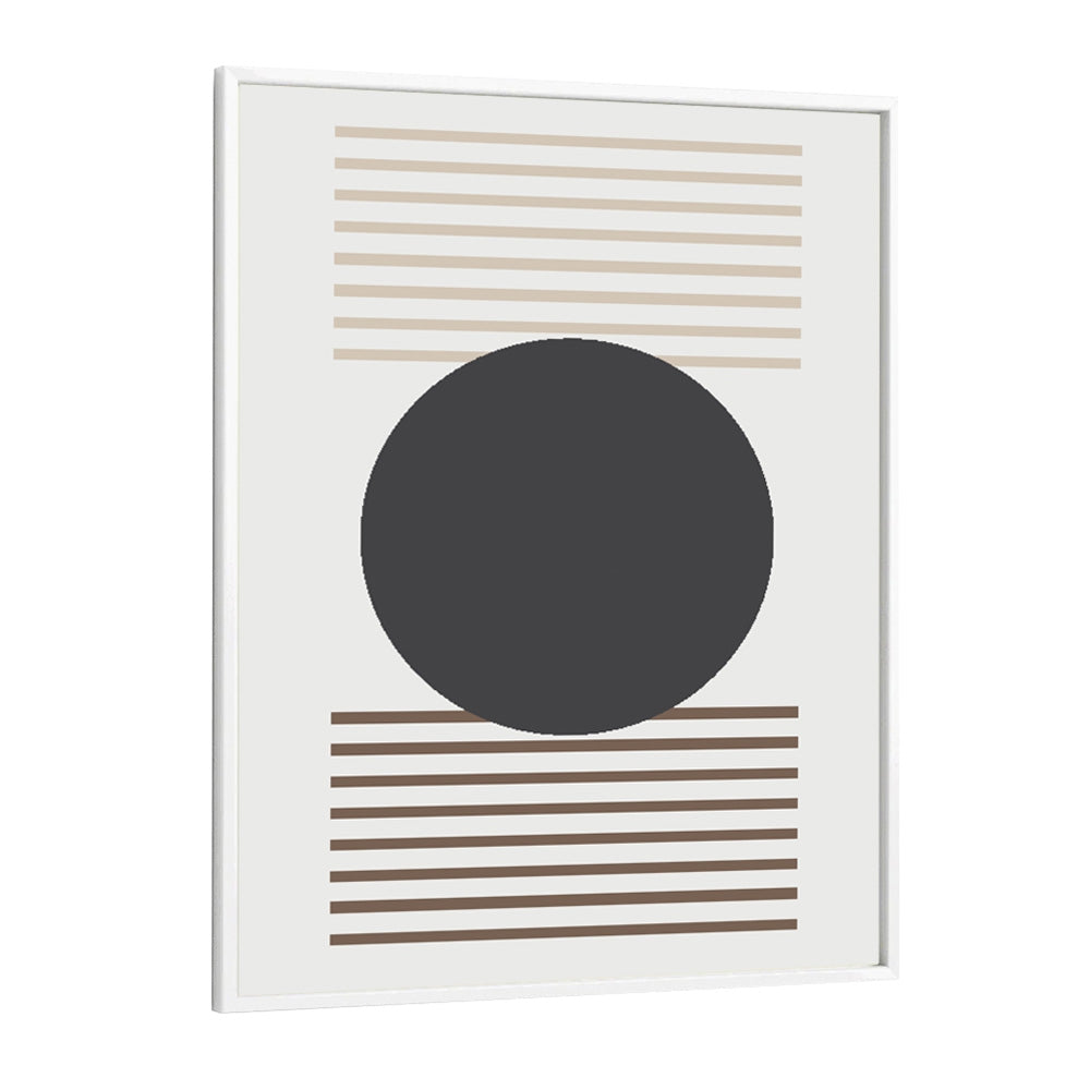 Geometric II Geometric art Artwork in White Plain Frame